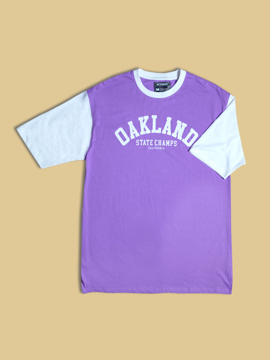 ATTIREN PURPLE OVERSIZED T-SHIRT [UNISEX]