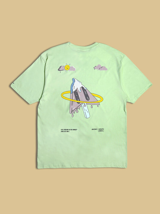 ATTIREN CLICK GREEN OVERSIZED T-SHIRT [UNISEX]