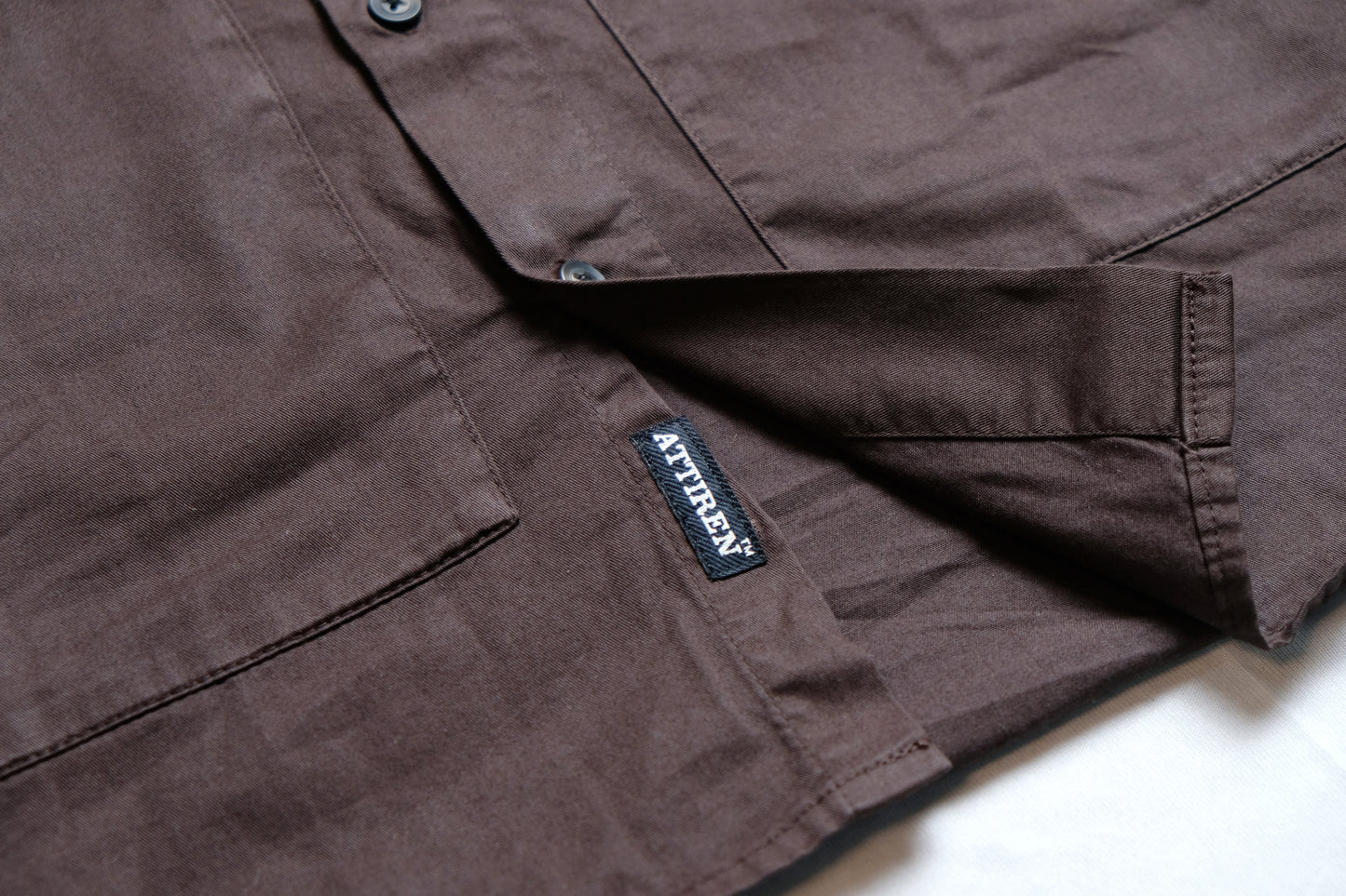 Brown Cotton 4 Pocket Overshirt